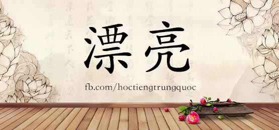 0077 – 漂亮 – HSK1 – Từ điển tam ngữ 5099 từ vựng HSK 1-6
