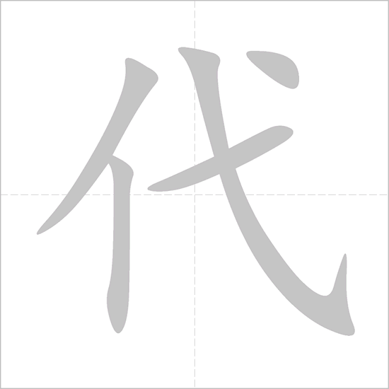 Giải nghĩa, hướng dẫn viết các nét - 代