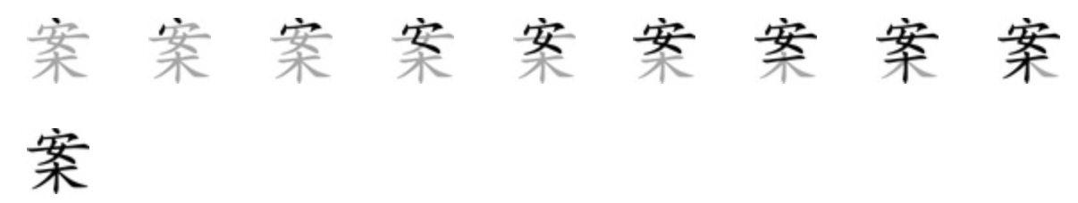 Giải nghĩa, hướng dẫn viết các nét - 案 Giải nghĩa, hướng dẫn viết các nét - 案