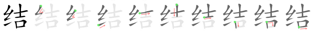 Giải nghĩa, hướng dẫn viết các nét - 结