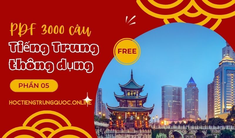 [PDF, download] 3000 câu tiếng Trung thông dụng – Phần 01 (001 – 100)