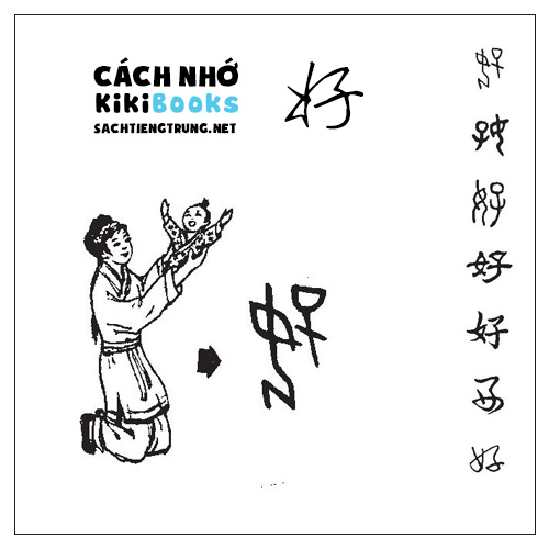 Tài liệu Online – Sách Chiết tự 2102 – 913 từ đơn – Chương 02: Từ 019 – 好