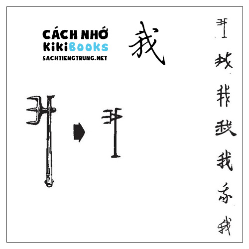 Tài liệu Online – Sách Chiết tự 2102 – 913 từ đơn – Chương 03: Từ 036 – 我