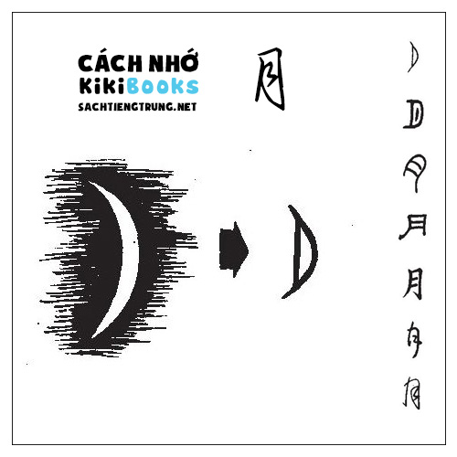 Tài liệu Online – Sách Chiết tự 2102 – 913 từ đơn – Chương 06: Từ 067 – 月