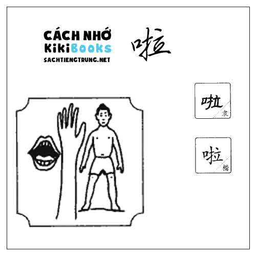 Tài liệu Online – Sách Chiết tự 2102 – 913 từ đơn – Chương 12: Từ 192 – 啦