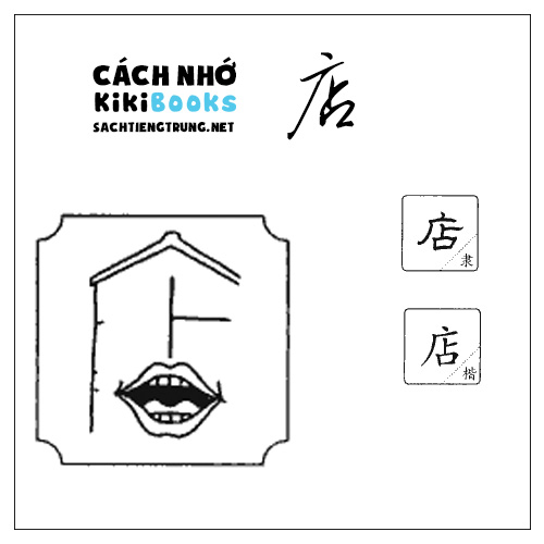Tài liệu Online – Sách Chiết tự 2102 – 913 từ đơn – Chương 12: Từ 198 – 店