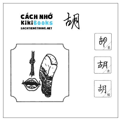 Tài liệu Online – Sách Chiết tự 2102 – 913 từ đơn – Chương 13: Từ 206 – 胡