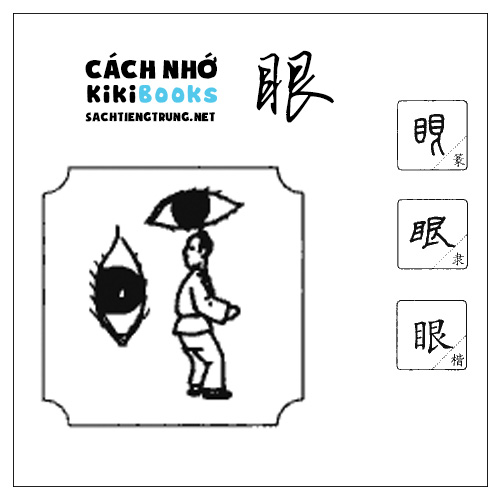 Tài liệu Online – Sách Chiết tự 2102 – 913 từ đơn – Chương 17: Từ 301 – 眼