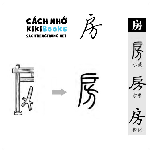 Tài liệu Online – Sách Chiết tự 2102 – 913 từ đơn – Chương 18: Từ 310 – 房 Tài liệu Online – Sách Chiết tự 2102 – 913 từ đơn – Chương 18: Từ 310 – 房