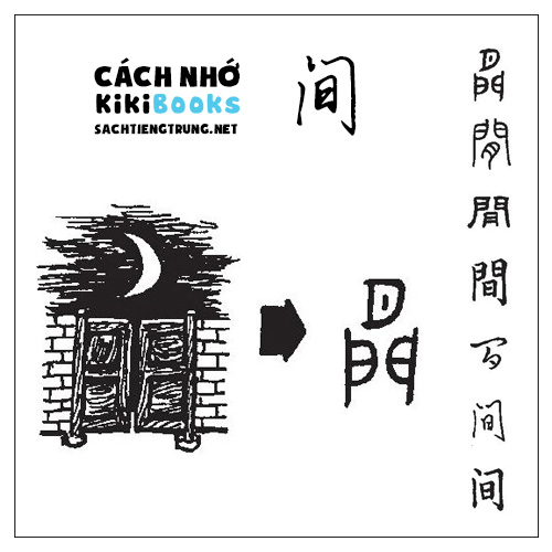 Tài liệu Online – Sách Chiết tự 2102 – 913 từ đơn – Chương 20: Từ 361 – 间