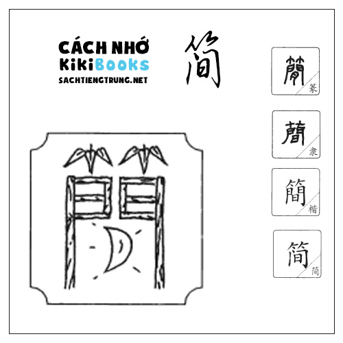 Tài liệu Online – Sách Chiết tự 2102 – 913 từ đơn – Chương 20: Từ 362 – 简 Tài liệu Online – Sách Chiết tự 2102 – 913 từ đơn – Chương 20: Từ 362 – 简