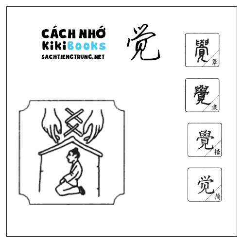 Tài liệu Online – Sách Chiết tự 2102 – 913 từ đơn – Chương 23: Từ 425 – 觉