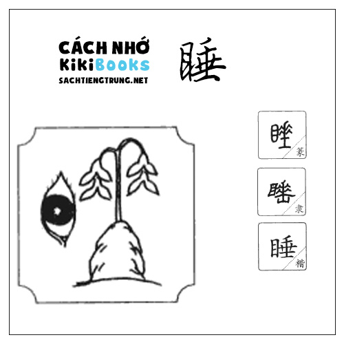 Tài liệu Online – Sách Chiết tự 2102 – 913 từ đơn – Chương 23: Từ 429 – 睡