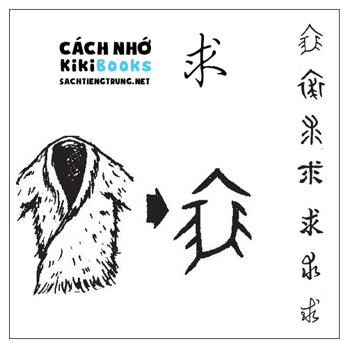 Tài liệu Online – Sách Chiết tự 2102 – 913 từ đơn – Chương 28: Từ 554 – 求