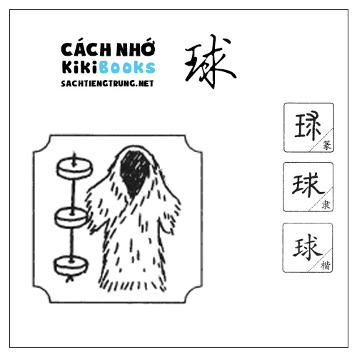 Tài liệu Online – Sách Chiết tự 2102 – 913 từ đơn – Chương 28: Từ 555 – 球