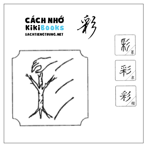 Tài liệu Online – Sách Chiết tự 2102 – 913 từ đơn – Chương 37: Từ 812 – 彩
