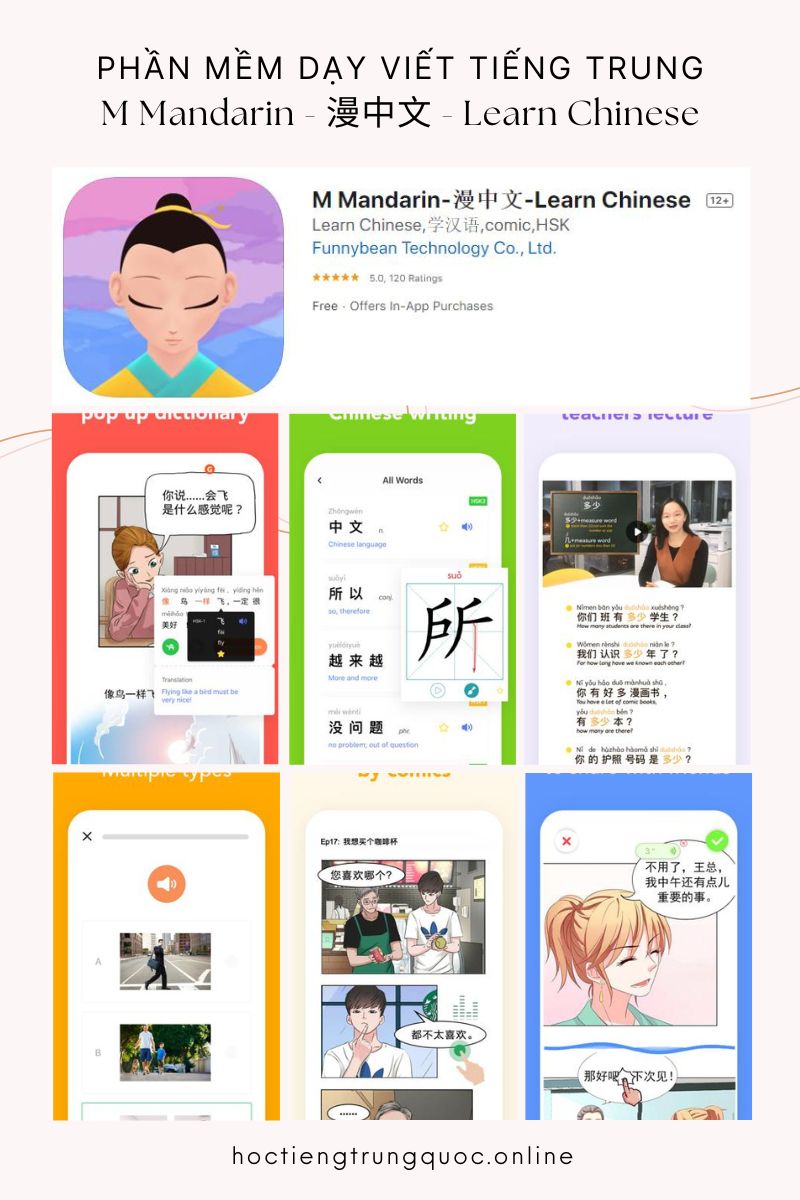 Bản sao của TOP phần mềm dạy viết tiếng Trung miễn phí tốt nhất 2022 - Scripts M Mandarin - 漫中文 - Learn Chinese