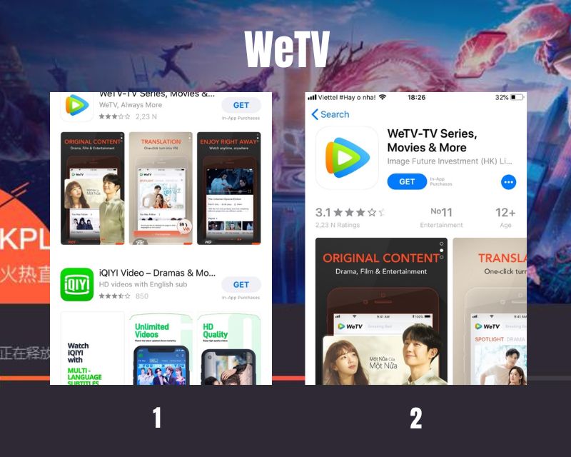 Hướng dẫn cài đặt WeTV trên điện thoại iOS