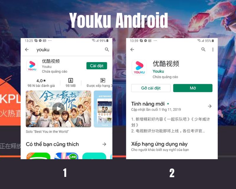 Hướng dẫn cài đặt Youku trên điện thoại Android để xem phim Trung Quốc miễn phí