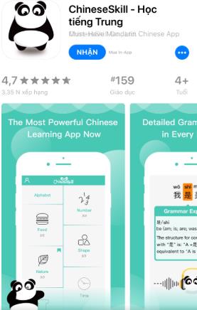 TOP App tự học tiếng Trung miễn phí tốt nhất 2022 - Hướng dẫn sử dụng app Chinese Skill 01