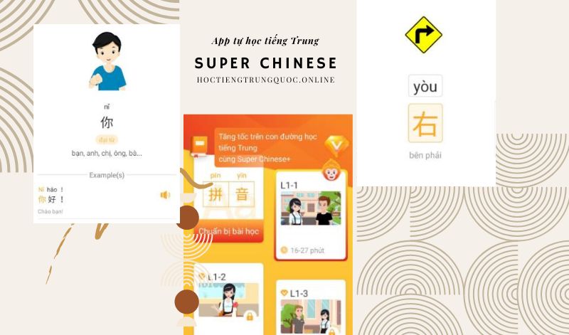 TOP App tự học tiếng Trung miễn phí tốt nhất 2022 - Super Chinese App - Nội dung ứng dụng