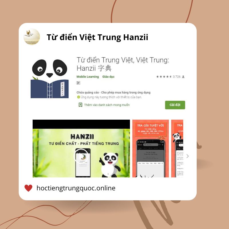 Top từ điển tiếng Trung miễn phí tốt nhất 2022 - Từ điển Việt Trung Hanzii