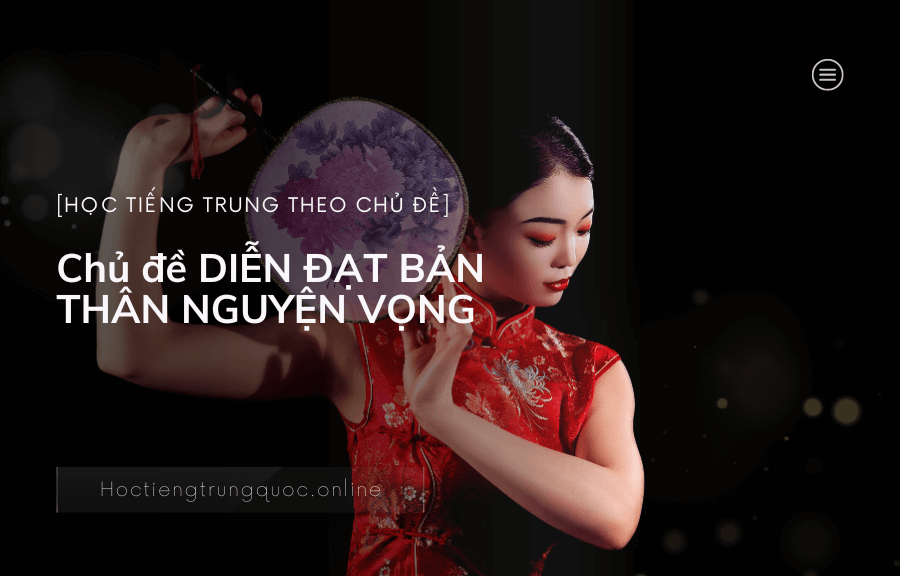 Chủ đề DIỄN ĐẠT BẢN THÂN NGUYỆN VỌNG trong tiếng Trung