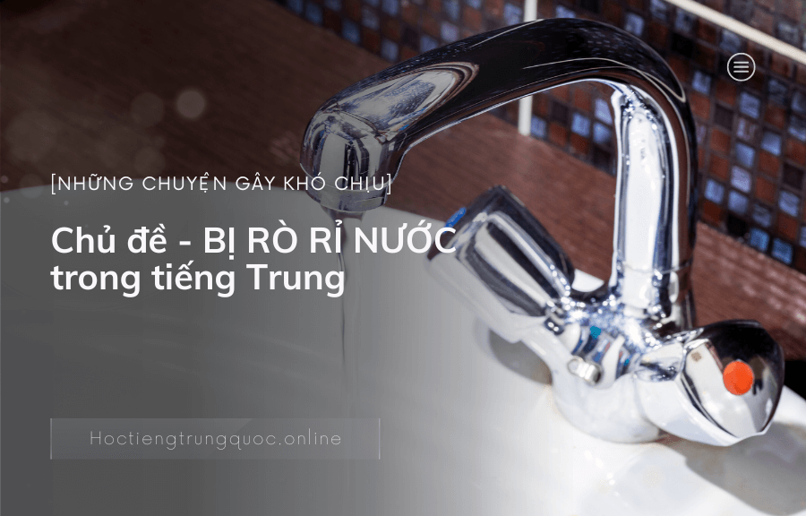 Chủ đề NHỮNG CHUYỆN KHIẾN NGƯỜI TA KHÓ CHỊU - BỊ RÒ RỈ NƯỚC