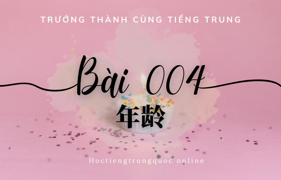 Trưởng thành cùng tiếng Trung - Bài 004