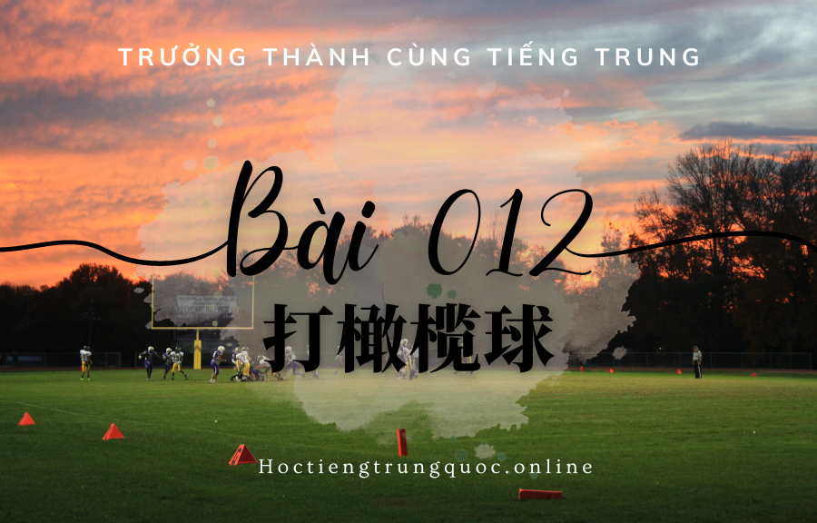 Trưởng thành cùng tiếng Trung - Bài 012
