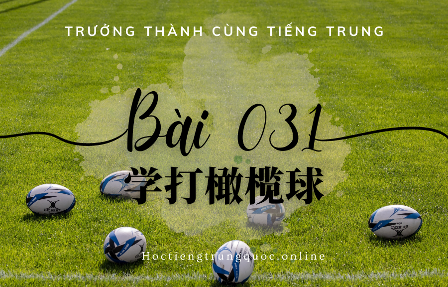 Trưởng thành cùng tiếng Trung - Bài 031