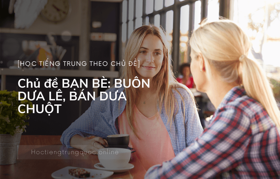 Chủ đề BẠN BÈ BUÔN DƯA LÊ, BÁN DƯA CHUỘT trong tiếng Trung