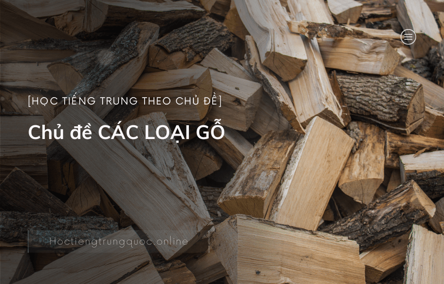 Chủ đề CÁC LOẠI GỖ trong tiếng Trung