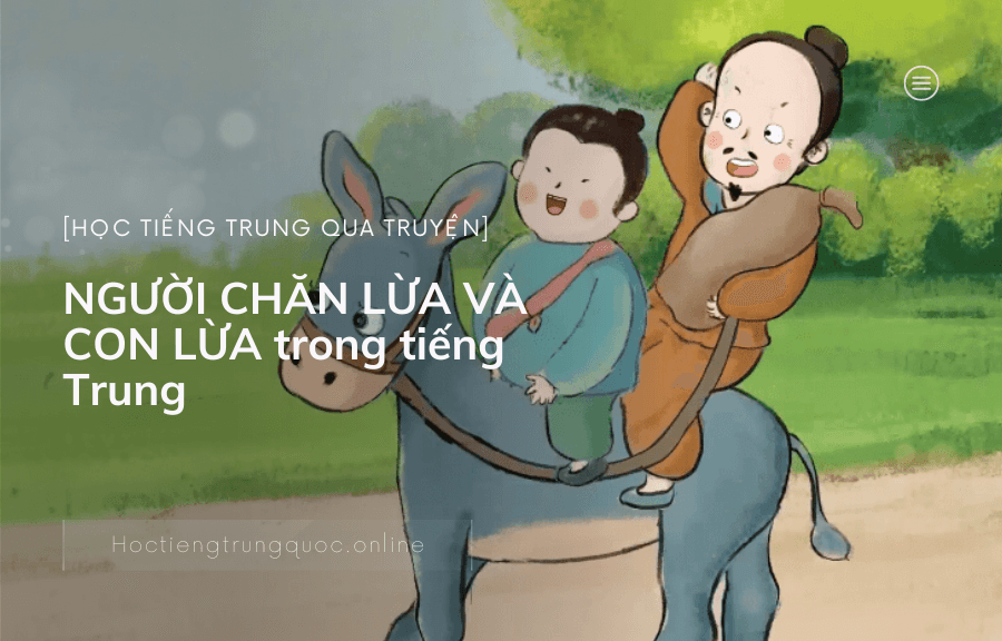 Chủ đề Học tiếng trung qua truyện NGƯỜI CHĂN LỪA VÀ CON LỪA trong tiếng Trung