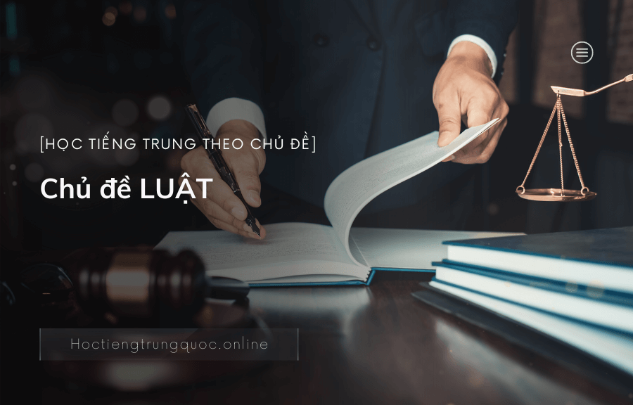 Chủ đề LUẬT trong tiếng Trung