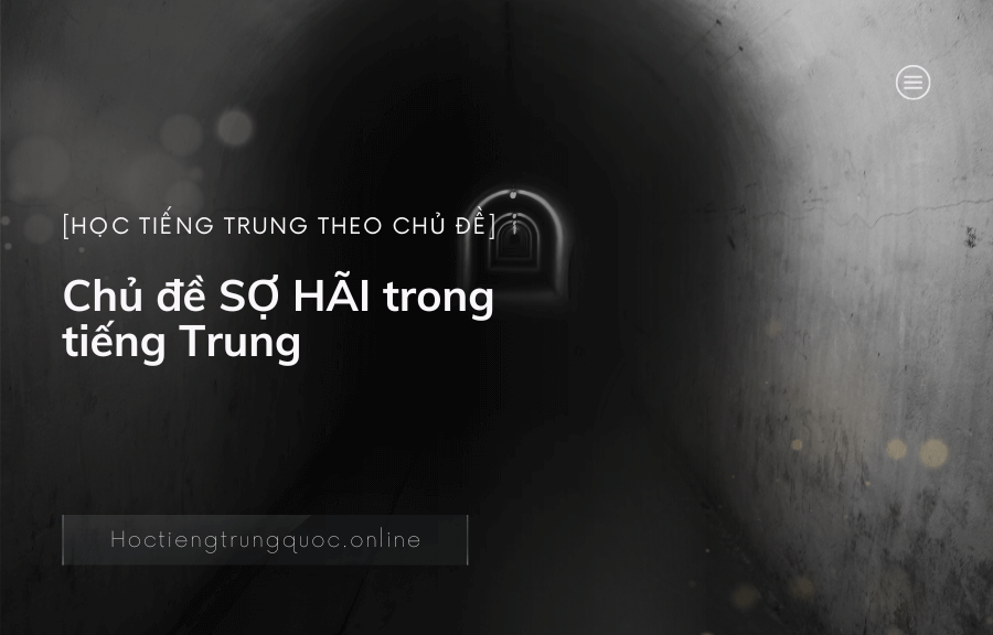 Chủ đề SỢ HÃI trong tiếng Trung