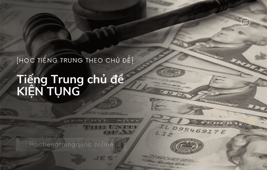 Tiếng Trung chủ đề KIỆN TỤNG