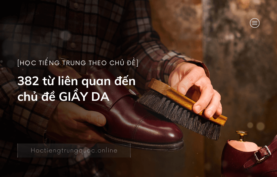 382 từ liên quan đến chủ đề GIẦY DA trong tiếng Trung