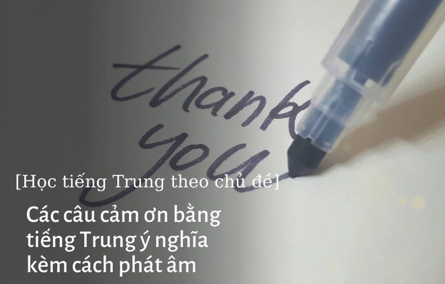 Các câu cảm ơn bằng tiếng Trung ý nghĩa kèm cách phát âm