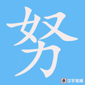 0474 - 努力 - HSK3 - Từ điển tam ngữ 5099 từ vựng HSK 1-6 0474 - 努力 - HSK3 - Từ điển tam ngữ 5099 từ vựng HSK 1-6