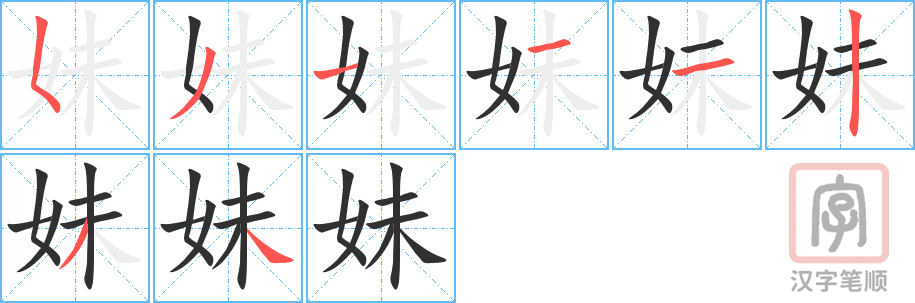 Tài liệu Online - Sách Chiết tự 2102 - 913 từ đơn - Chương 06: Từ 071 - 妹 Tài liệu Online - Sách Chiết tự 2102 - 913 từ đơn - Chương 06: Từ 071 - 妹