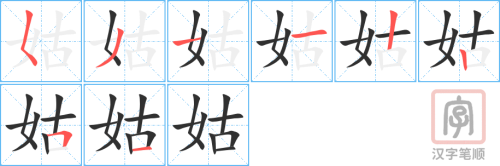 1541 – 姑姑 – HSK5 – Từ điển tam ngữ 5099 từ vựng HSK 1-6