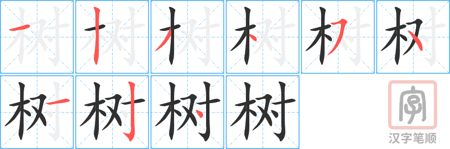 0507 - 树 - HSK3 - Từ điển tam ngữ 5099 từ vựng HSK 1-6 0507 - 树 - HSK3 - Từ điển tam ngữ 5099 từ vựng HSK 1-6