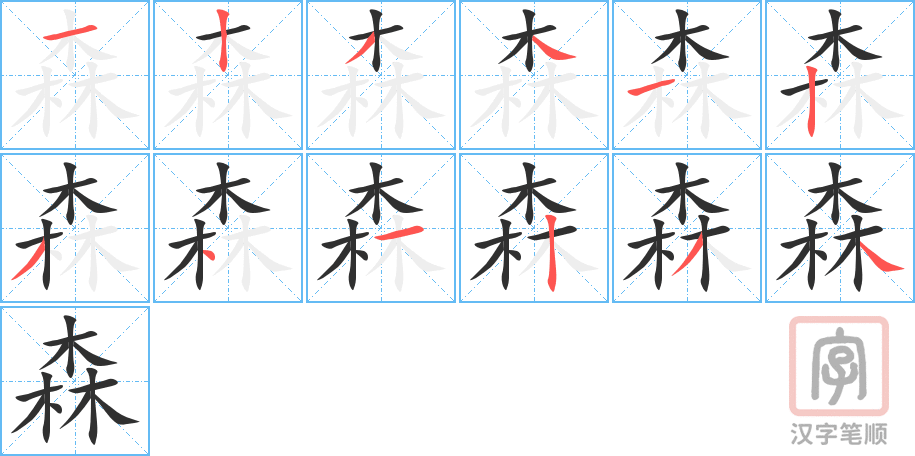0965 - 森林 - HSK4 - Từ điển tam ngữ 5099 từ vựng HSK 1-6 0965 - 森林 - HSK4 - Từ điển tam ngữ 5099 từ vựng HSK 1-6