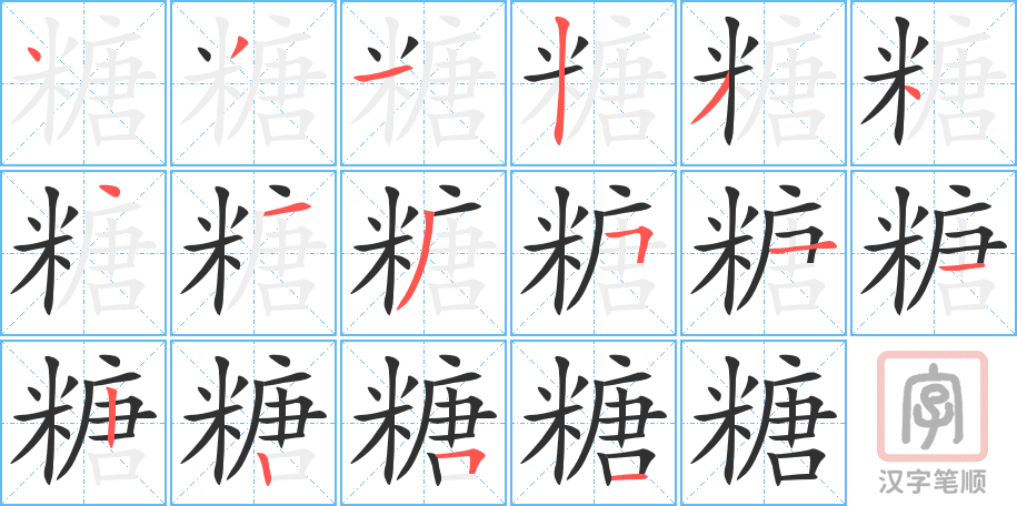 1024 – 糖 – HSK4 – Từ điển tam ngữ 5099 từ vựng HSK 1-6 1024 – 糖 – HSK4 – Từ điển tam ngữ 5099 từ vựng HSK 1-6