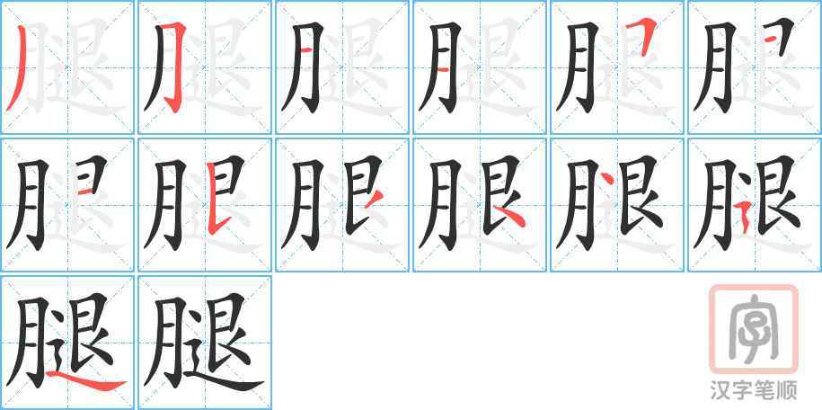 0524 - 腿 - HSK3 - Từ điển tam ngữ 5099 từ vựng HSK 1-6 0524 - 腿 - HSK3 - Từ điển tam ngữ 5099 từ vựng HSK 1-6