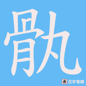 Bộ thủ 188 - 骫 - Bộ CỐT Bộ thủ 188 - 骫 - Bộ CỐT