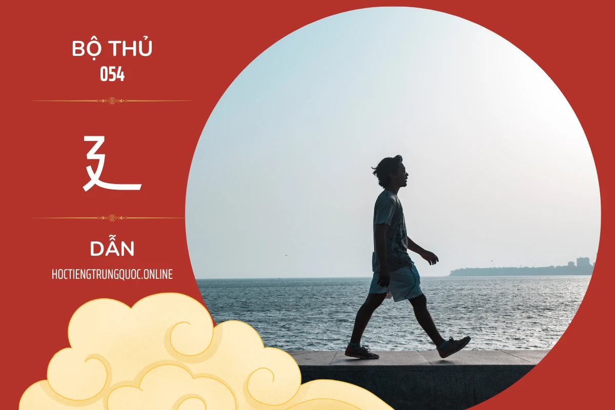 214 bộ thủ Bộ thủ 054 廴 DẪN
