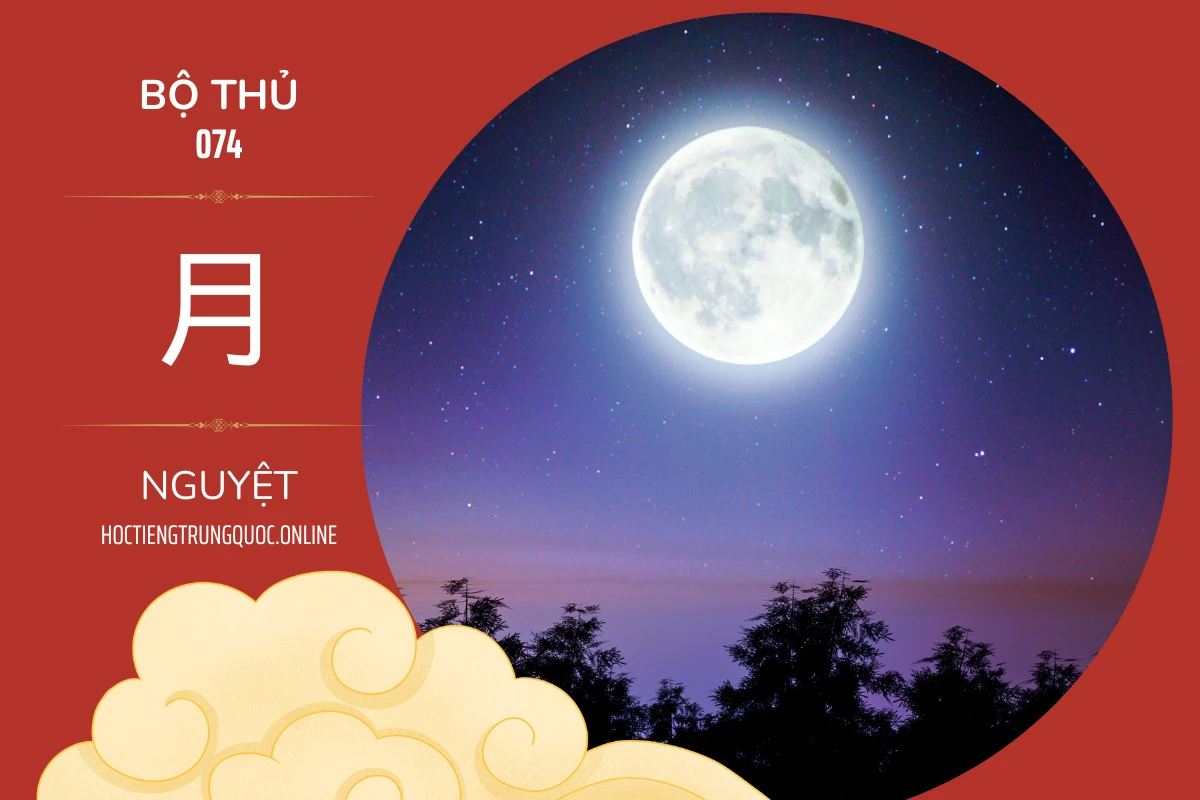214 bộ thủ Bộ thủ 074 月 NGUYỆT