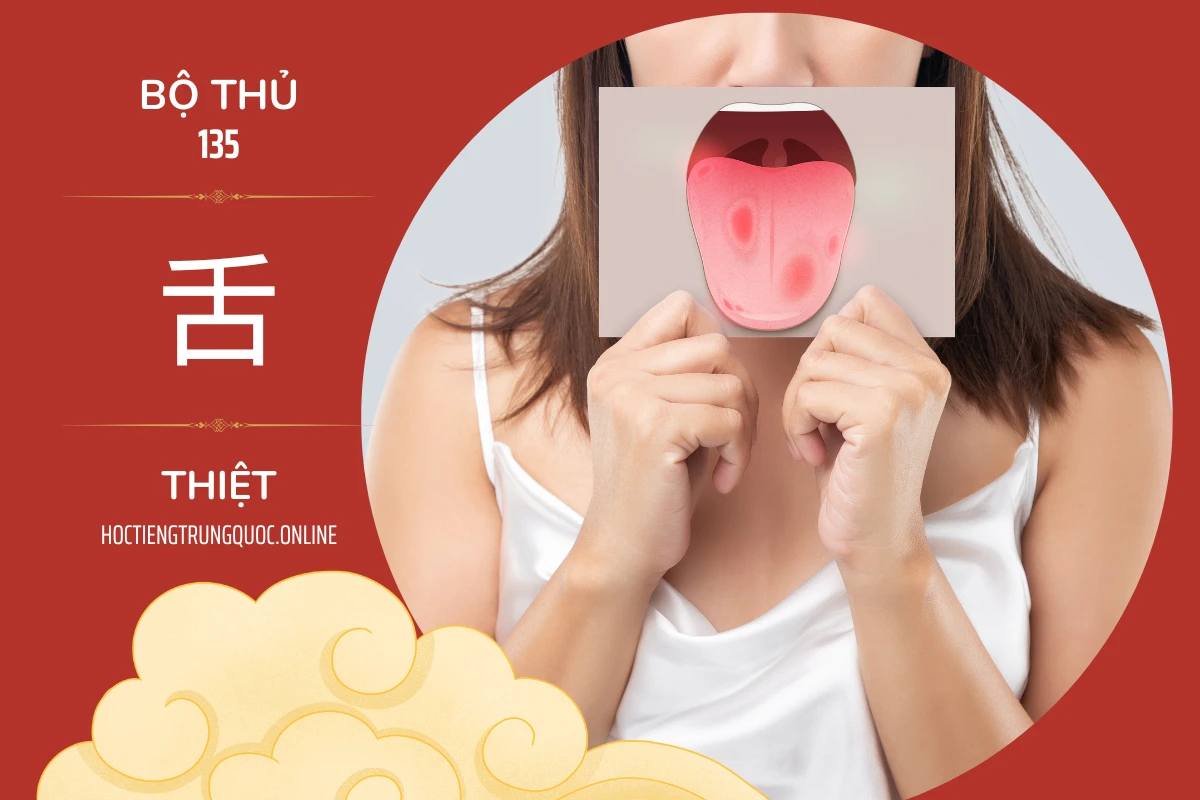 214 bộ thủ Bộ thủ 135 舌 THIỆT